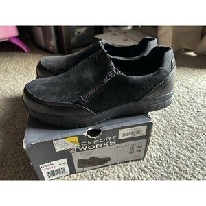 Rockport Works truStride Work RK500 Black Slip On Women's EH/Steel Toe Sz 10